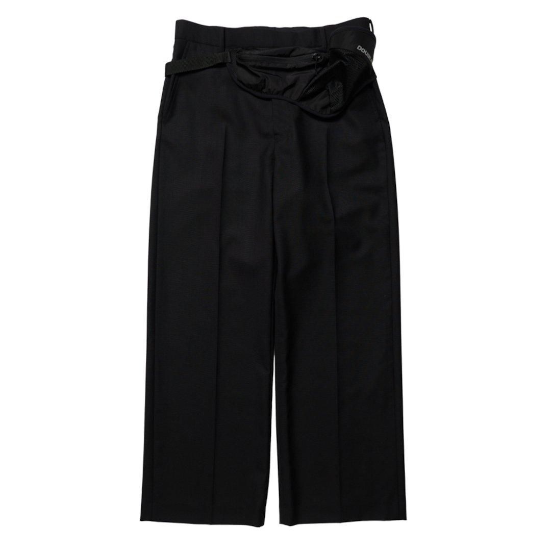 doublet|ダブレット TAILORED TROUSERS WITH WAIST POUCH BLACK doublet|ダブレット TAILORED TROUSERS WITH WAIST POUCH BLACK