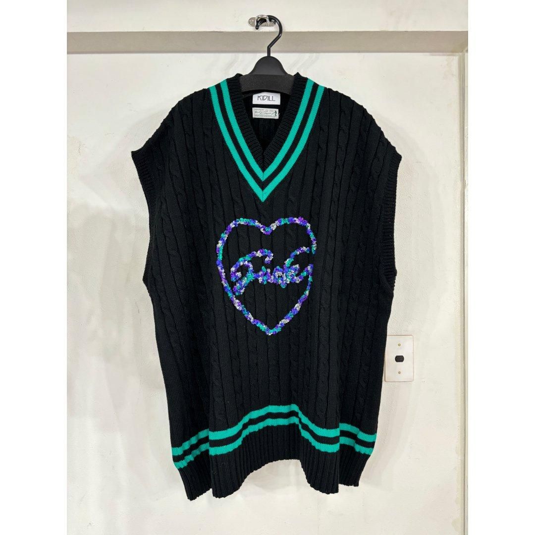 KIDILL ڥǥOVERSIZED CRICKET VEST BLACK  (KL964)