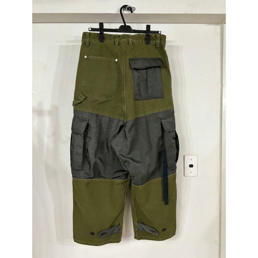 KIDILL 【キディル】 DOUBLE KNEE PANTS STONE BIO WASH KHAKI