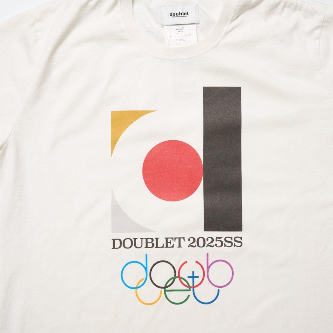 doublet|ダブレット DOUBLET2025SS LOGO T-SHIRT WHITE