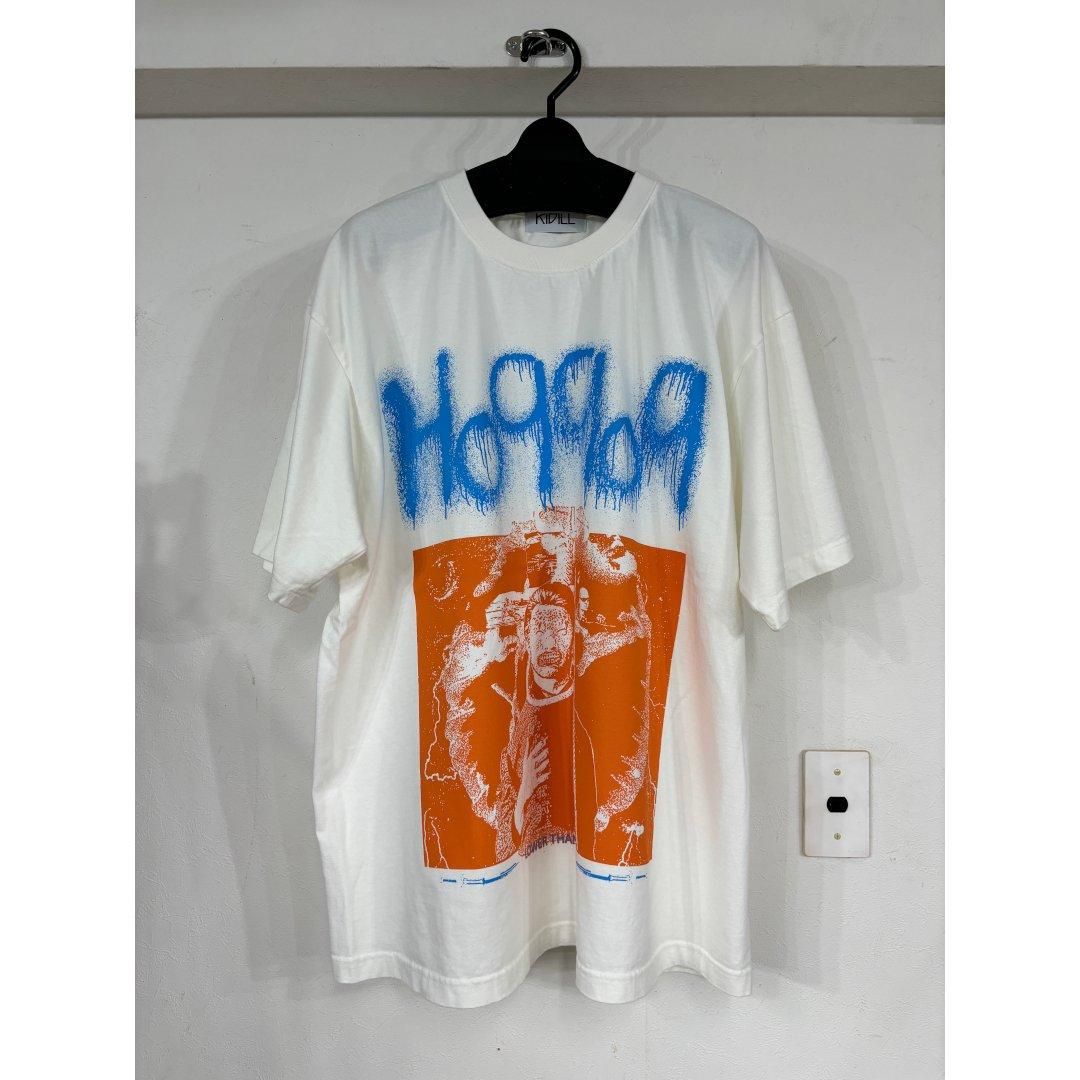 KIDILL ڥǥ LOWER THAN SCUM T-SHIRT  HARD WASH ARTWORK BY OHIANA WASHED WHTE (KL959)