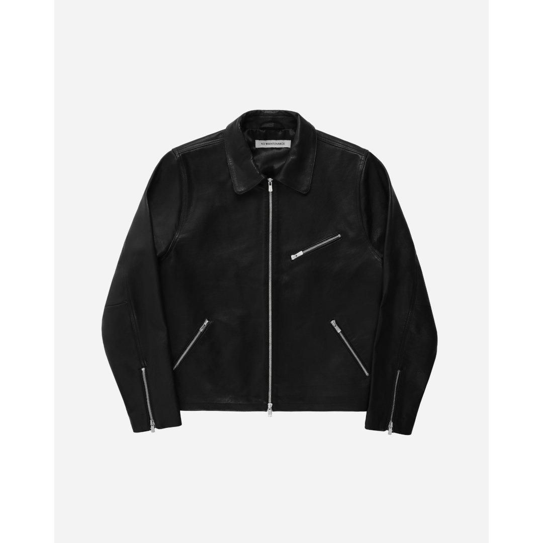 ジャケット・アウター NO MAINTENANCE Black Trucker Jacket S NO MAINTENANCE Black Trucker Jacket S