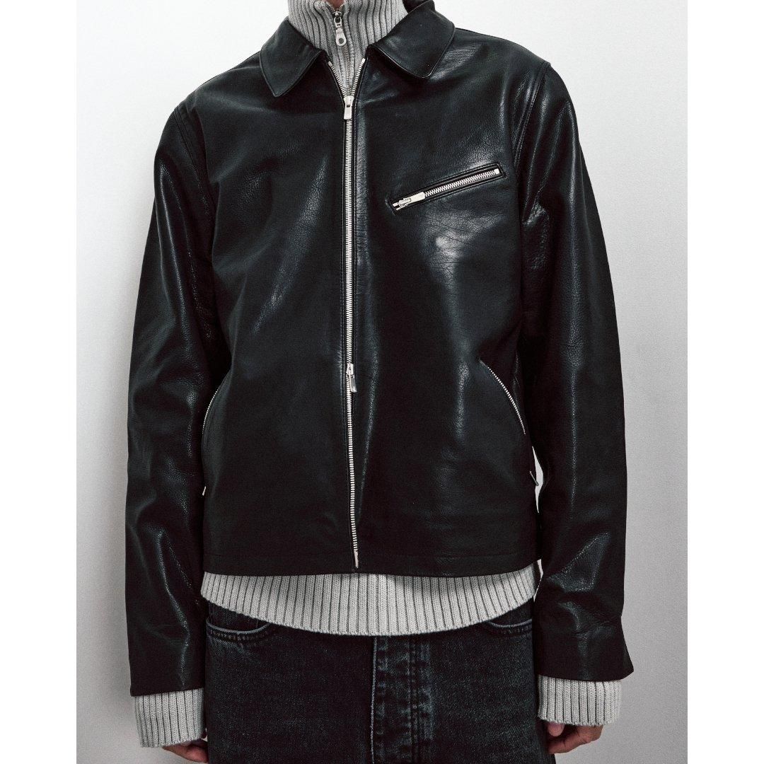 NO MAINTENANCE|ノーメンテナンス 6 Zip Trucker Jacket BLACK
