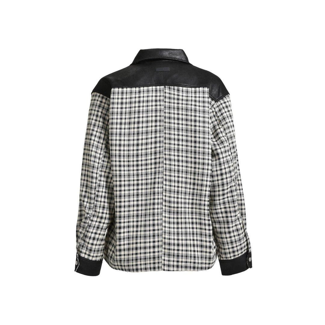 BREATH|ブレス NEWRICH CHECK SHIRT JACKET BREATH|ブレス NEWRICH CHECK SHIRT JACKET / BLACK WHITE