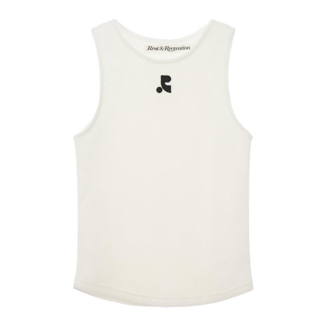 Rest&Recreation 쥹&쥯ꥨ  HAIRY KNIT TANK TOP - IVORY (RR243TP001)
