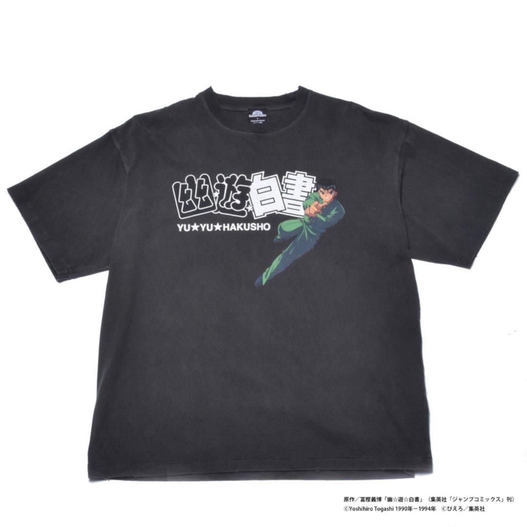 【国内買付】THE SUGAR PUNCH × 幽☆遊☆白書 S/S ロゴ Tシャツ YUYUHAKUSHO S/S T-Shirt (KURAMA/HIEI)/TYUM24AM003 – THE