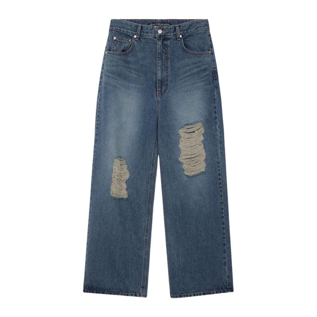 Rest&Recreation 쥹&쥯ꥨ DESTROYED DENIM PANTS - BLUE (RR242PT009)