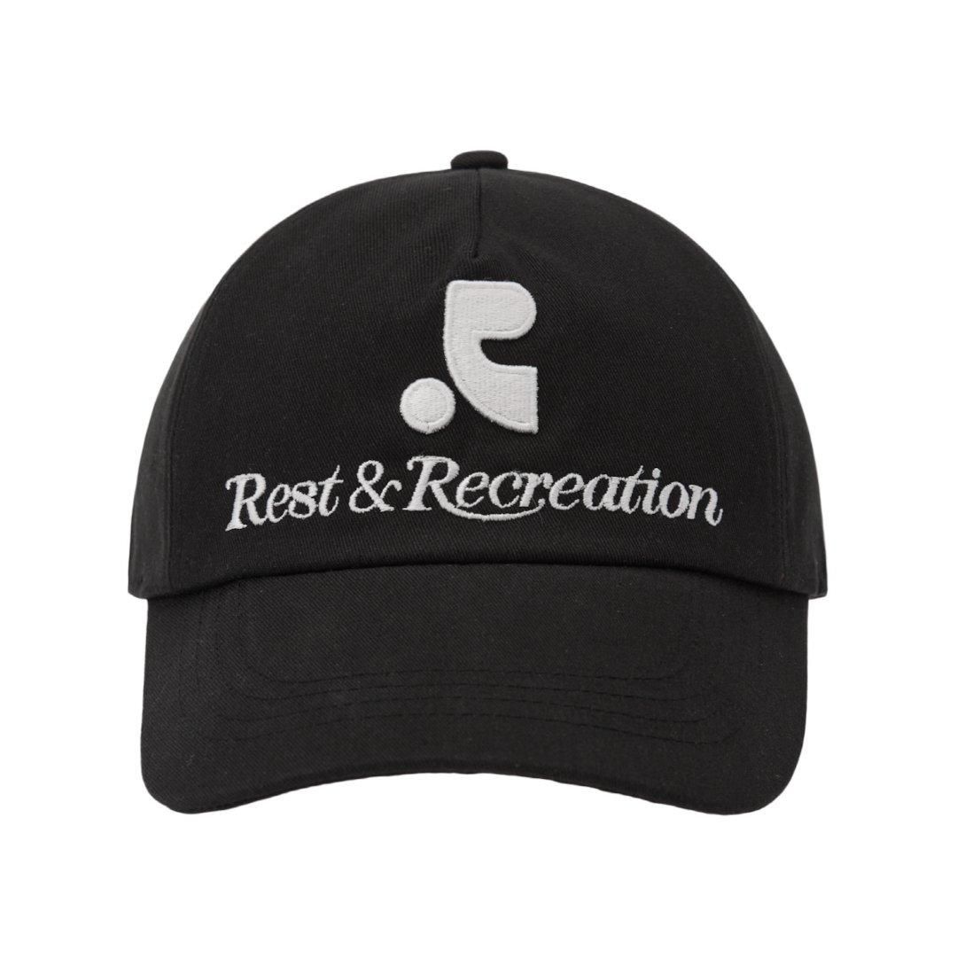Rest&Recreation 쥹&쥯ꥨ LOGO COTTON BALL CAP - BLACK (RR242AC002)