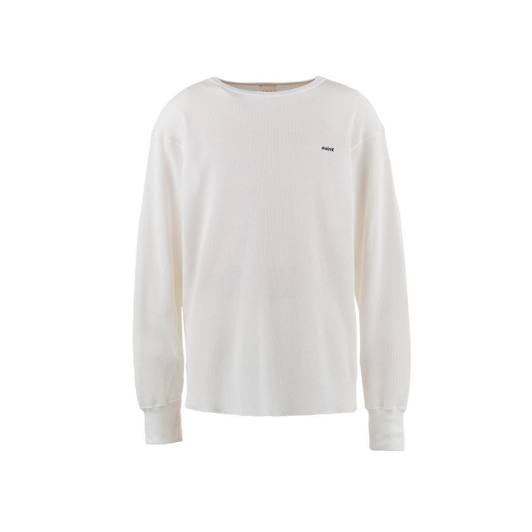 SAINT Mxxxxxx 【セント マイケル】 LS/ THERMAL TEE/WHITE (SM SAINT Mxxxxxx 【セント マイケル】 LS/ THERMAL TEE/WHITE (SM