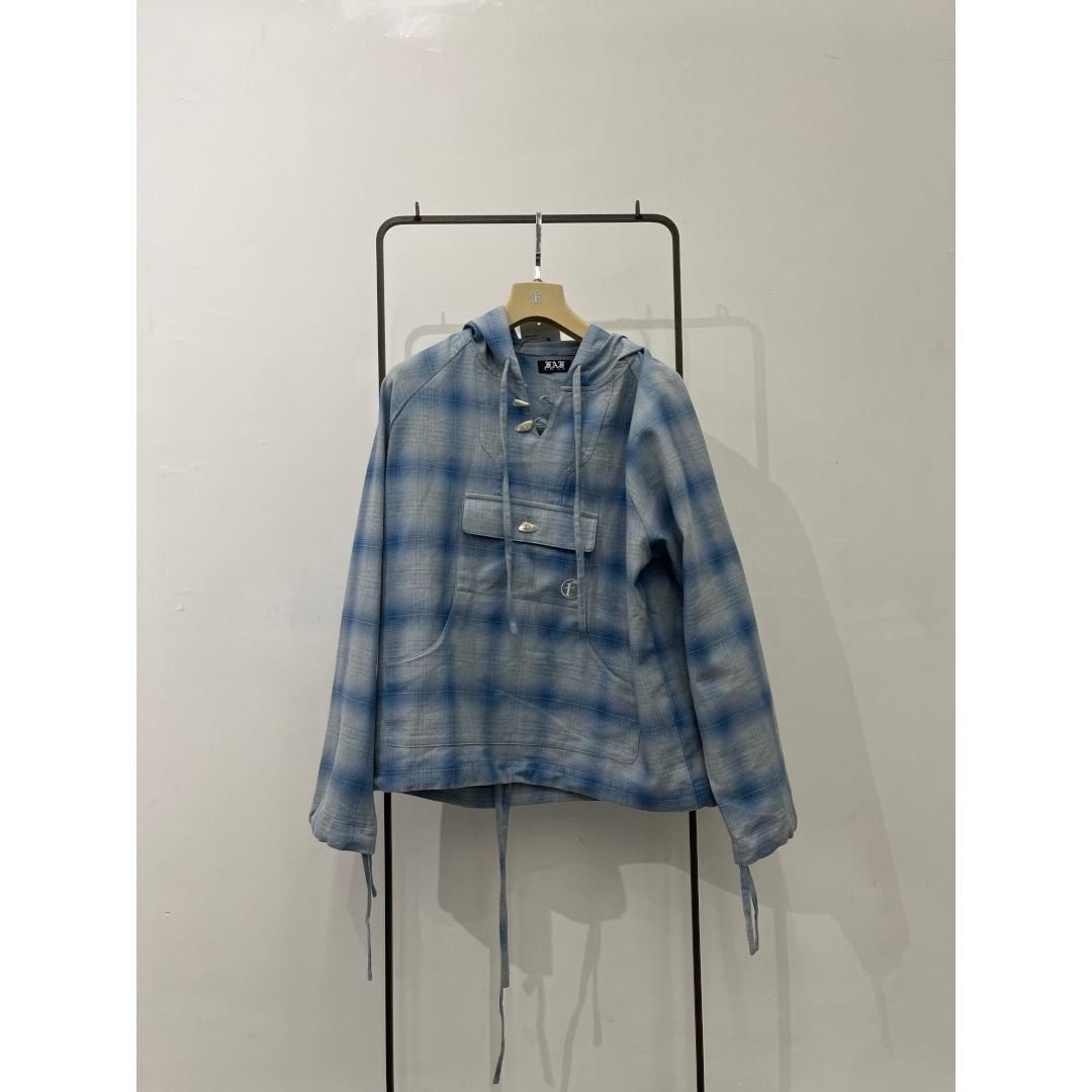 FAF Fake as flowers Mexican shirts parka/BLUE (003121101)