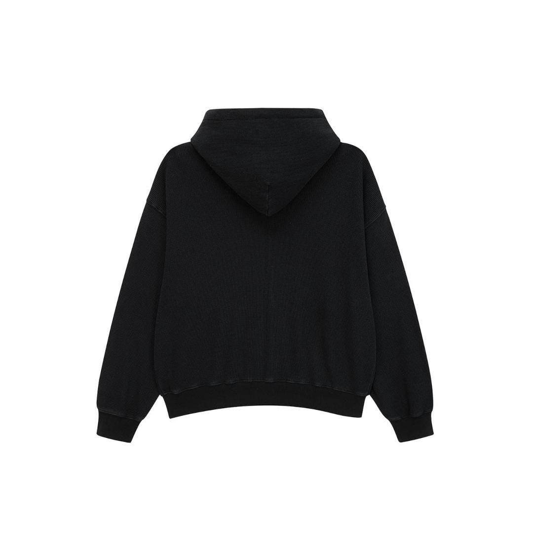 トップス WOKE EDGE Washed Thermal Zip Hoodie WOKE EDGE Washed Thermal Zip Hoodie（WOKE EDGE Washed