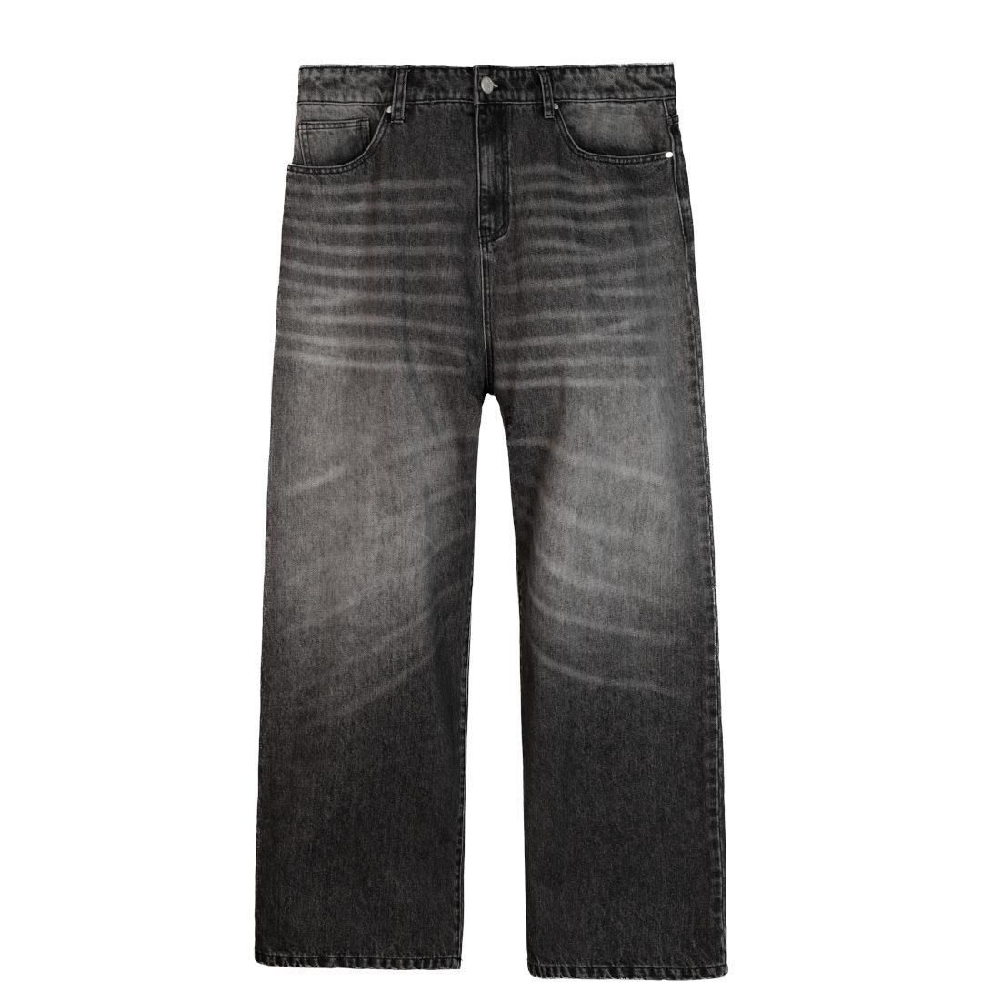 BasketcaseڥХåȥ LAX BAGGY DENIM WHISKER WASH / FADED BLACK (LAX BAGGY)