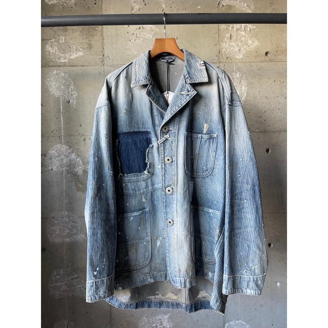 ジャケット・アウター Maison MIHARA YASUHIRO Aged Chore Jacket Maison MIHARA YASUHIRO|ミハラヤスヒロ AGED CHORE JACKET INDIGO