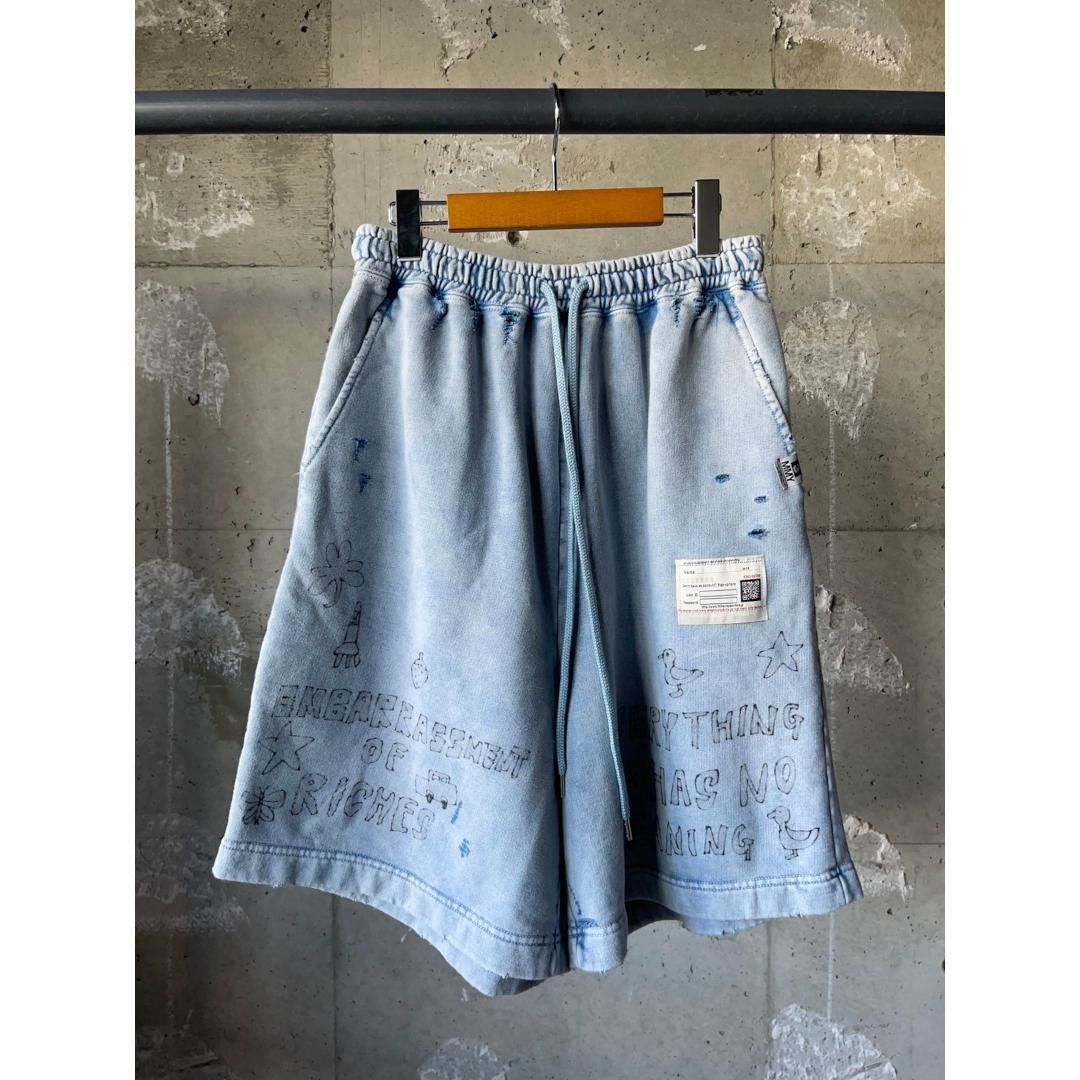 Maison MIHARA YASUHIRO|ミハラヤスヒロ BLEACHED SHORTS (A14SP544) Maison MIHARA YASUHIRO|ミハラヤスヒロ BLEACHED SHORTS (A14SP544)