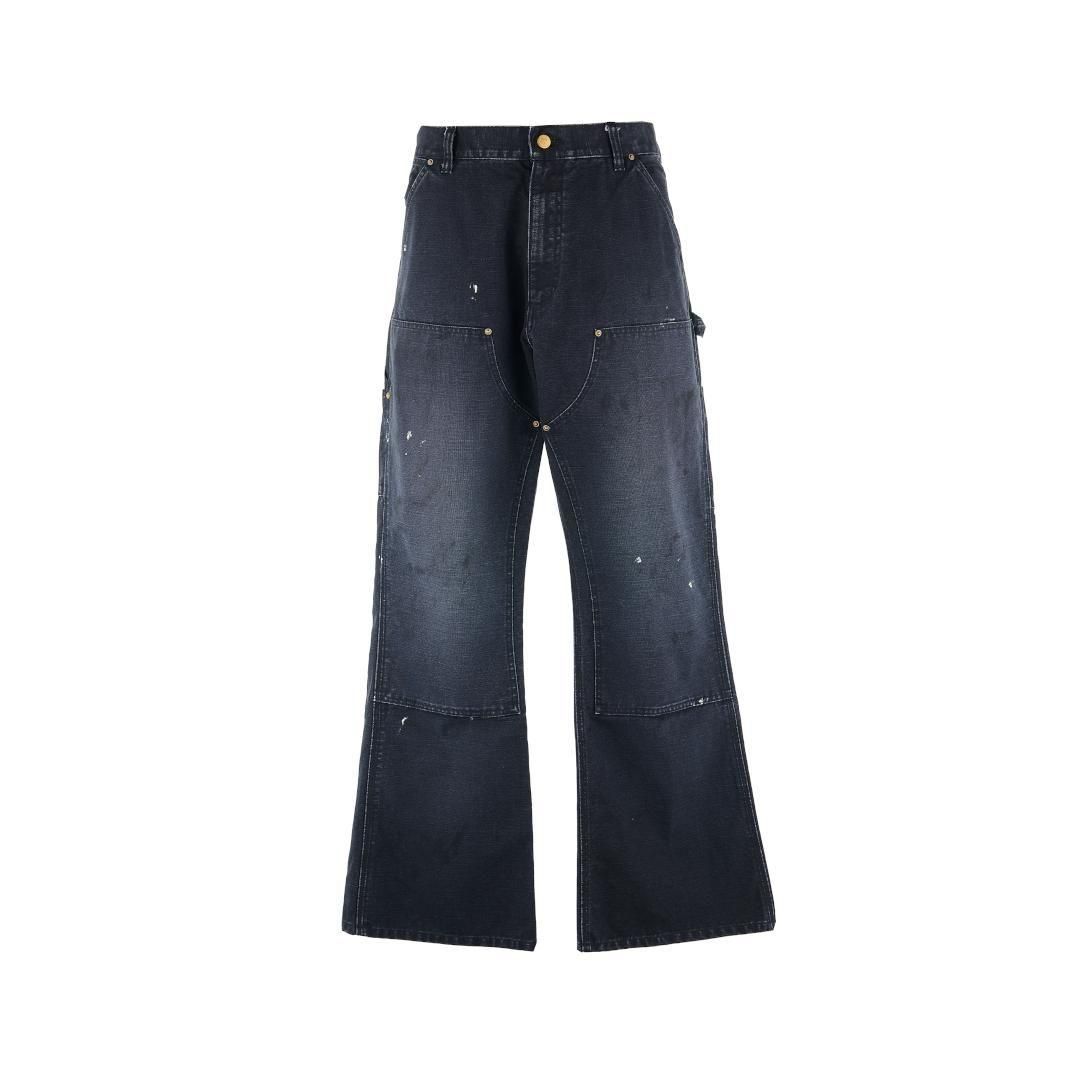 SAINT Mxxxxxx 【セント マイケル】 DOUBLE KNEE PANTS/BLACK SAINT Mxxxxxx 【セント マイケル】 DOUBLE KNEE PANTS/BLACK