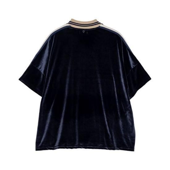未使用タグ付き　Basicks Velvet Football Shirts BASICKS (ベーシックス) Velvet Football Shirt | eunoia1008