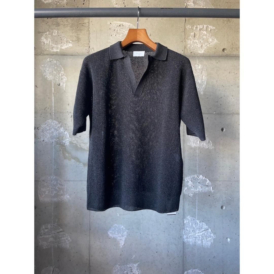 UNDECORATED (ǥ쥤ƥå) WASHI KNIT TOP BLACK (UDS25805)