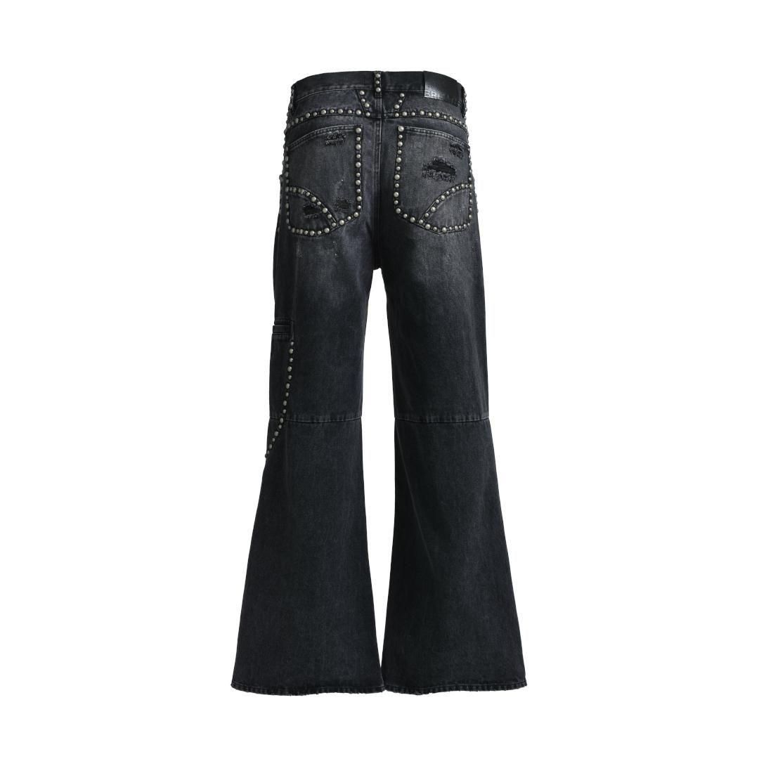 BREATH|ブレス SUICIDE STUDS WIDE DENIM PANTS / BLACK (BR25SS