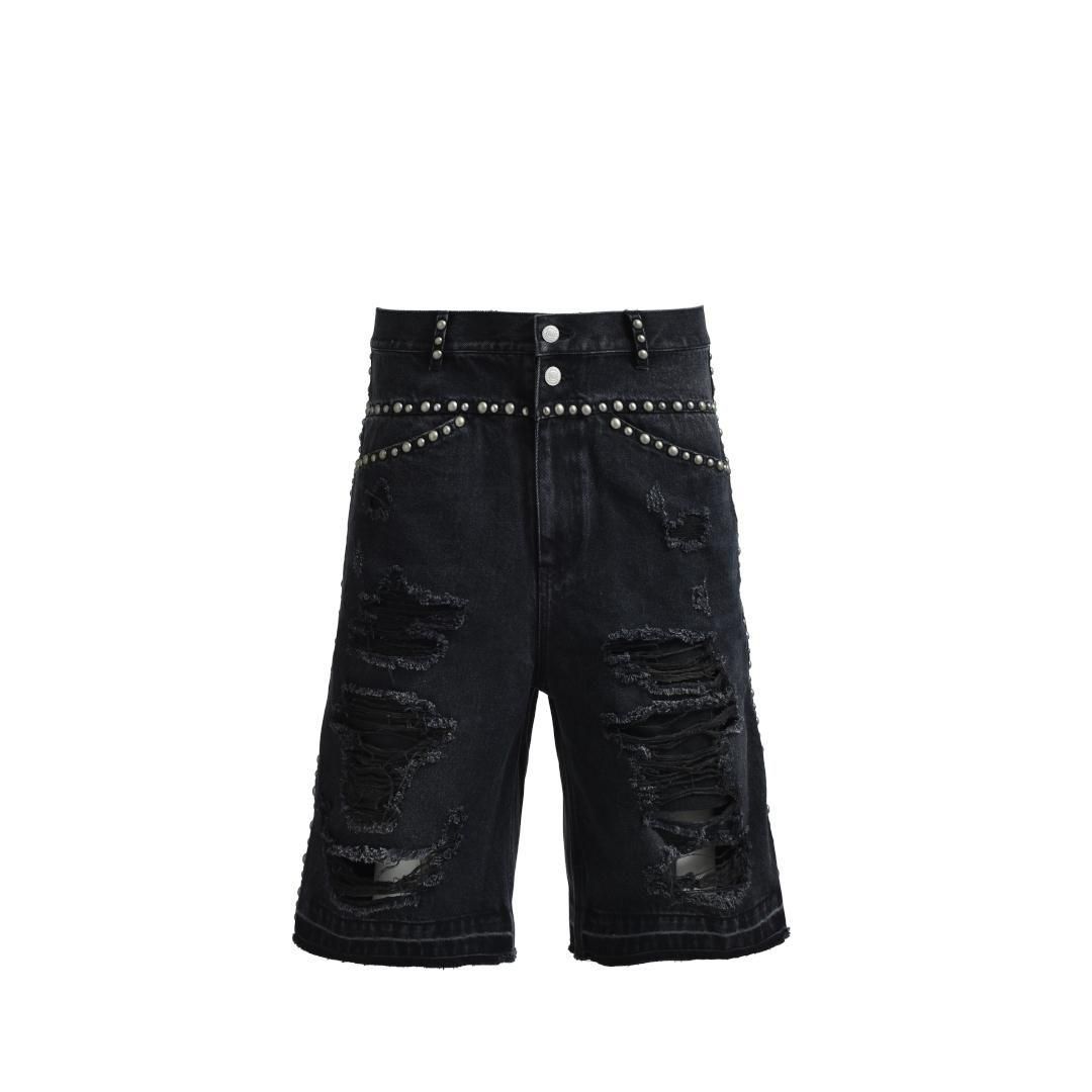セール】【BREATH / ブレス】SUICIDE STUDS DENIM SHORTS