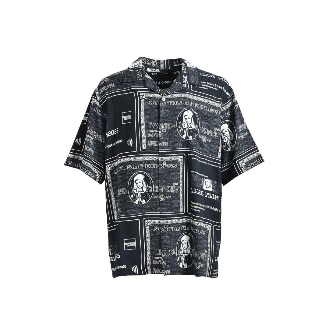 BREATH|֥쥹 BLACK CARD SHIRT / BLACK (BR25SS-S2007)