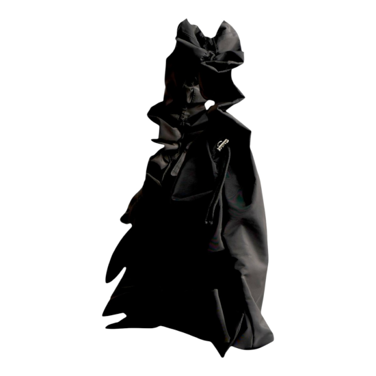MUVEIL ミュベール グレムリン コラボ スウェット 38 黒 MUVEIL(ミュベール)｜ピンキングフリルブルゾン/ブラック の通販