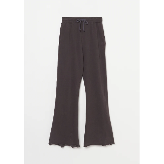 INSCRIRE 【アンスクリア】Cotton Linen Flare Pants CHARCOAL
