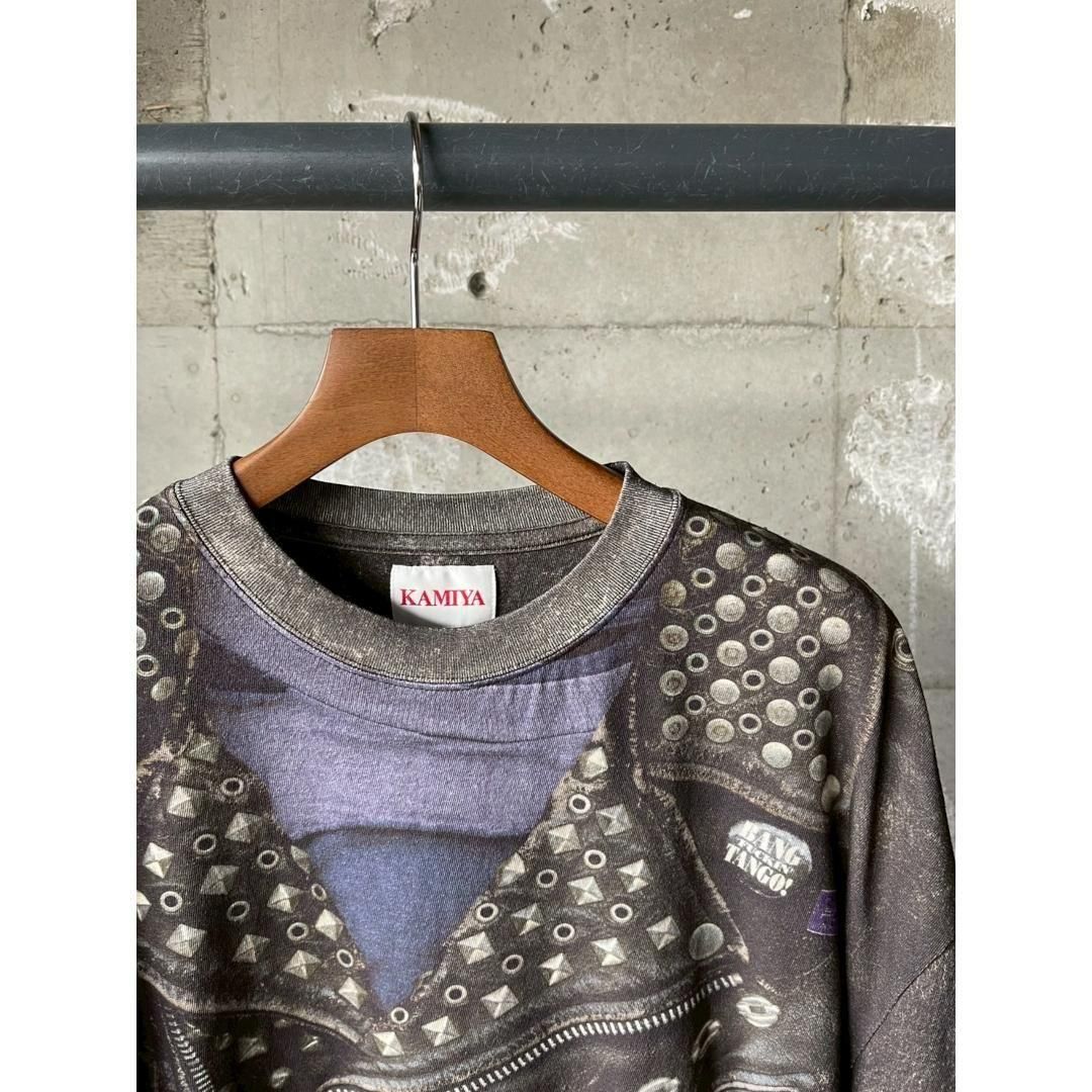 25SS KAMIYA Trompe I’oeil Print T 新品 M カミヤ KAMIYA Trompe I'oeil Print T-Shirt （BLACK） -FASCINATE