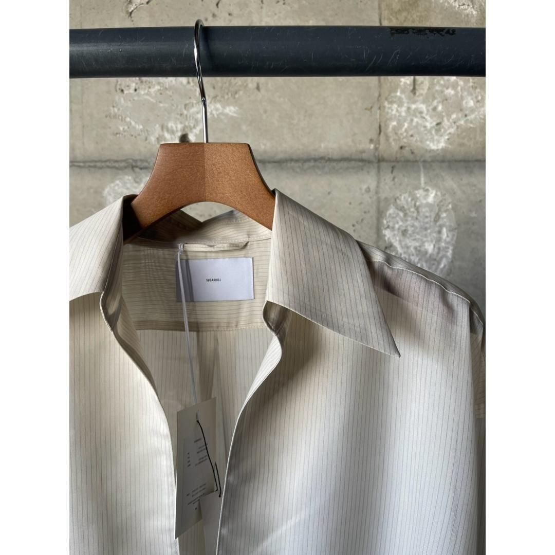 sugarhill シャツ SUGARHILL（シュガーヒル）のOMBRE OPENCOLLARED SHIRT-BLACK