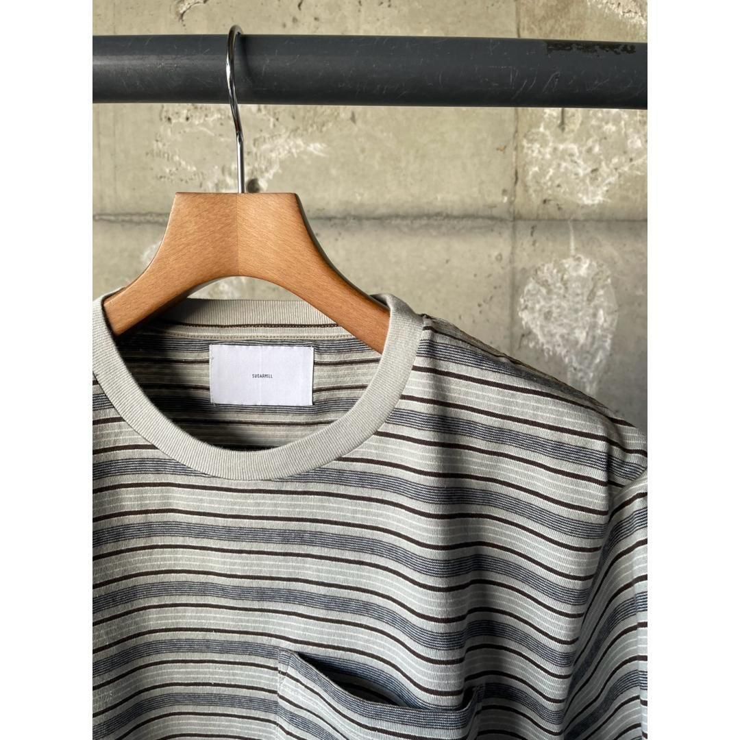 SUGARHILL【シュガーヒル】 STRIPE TEE DARK SMOKE BLUE