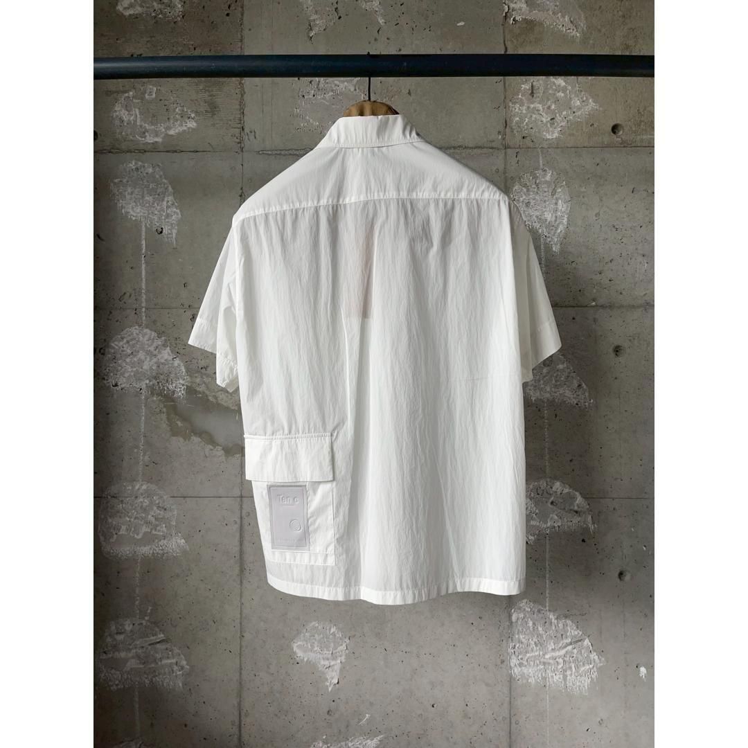 Ten C|テンシー PIECE DYED COTTON POPLIN SHIRT WHITE