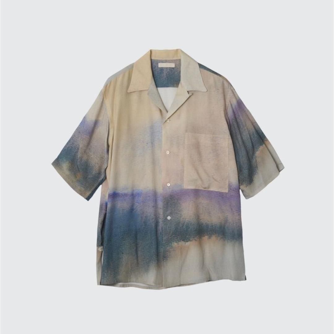 YOKE|衼  Landscape Printed Open Collar Shirt IVORY  (YK25SS0933SH)