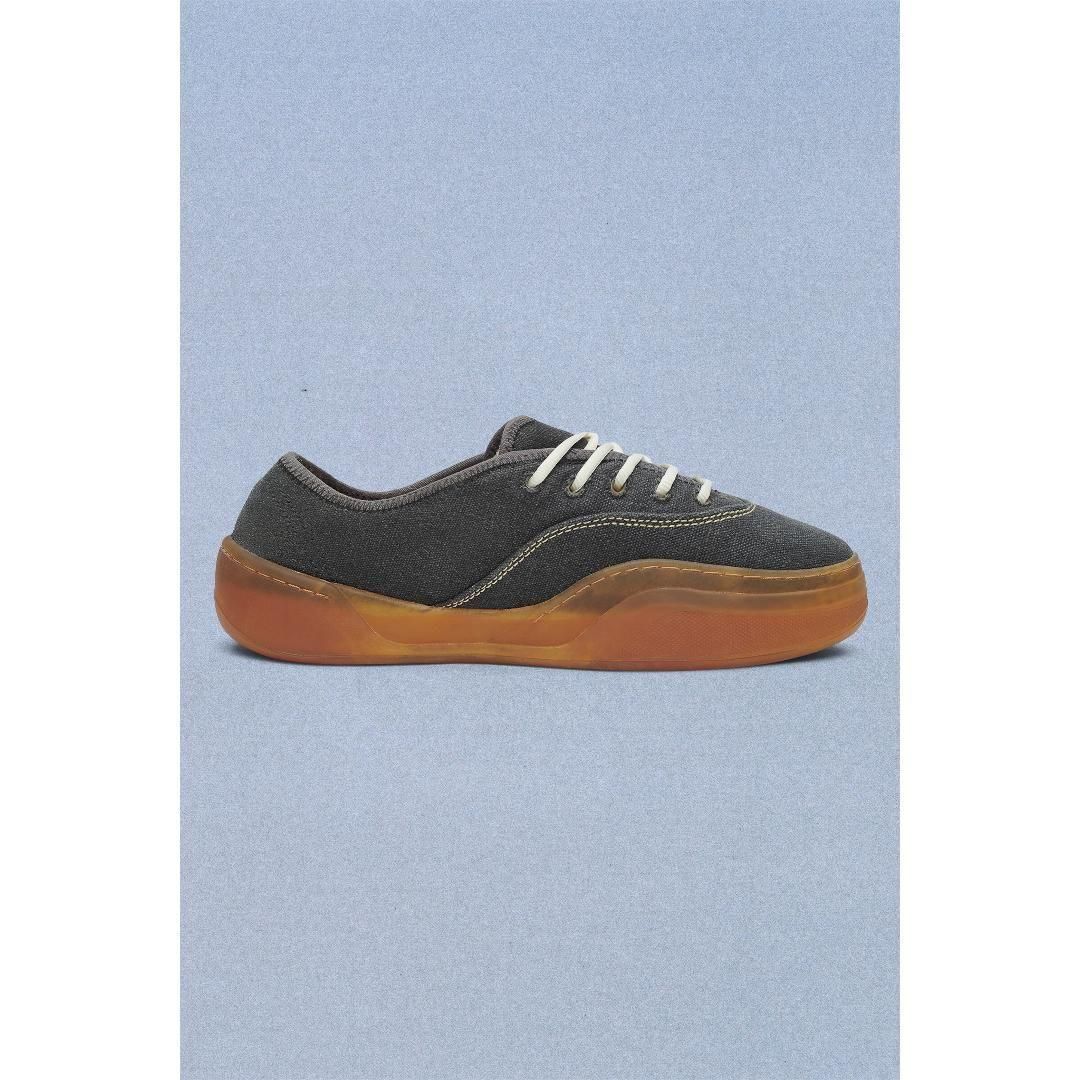 靴 ERL CAMINO LOW SKATE SNEAKER US9 ERL(イーアールエル) UNISEX CAMINO LOW SKATE SNEAKERS / BLACK