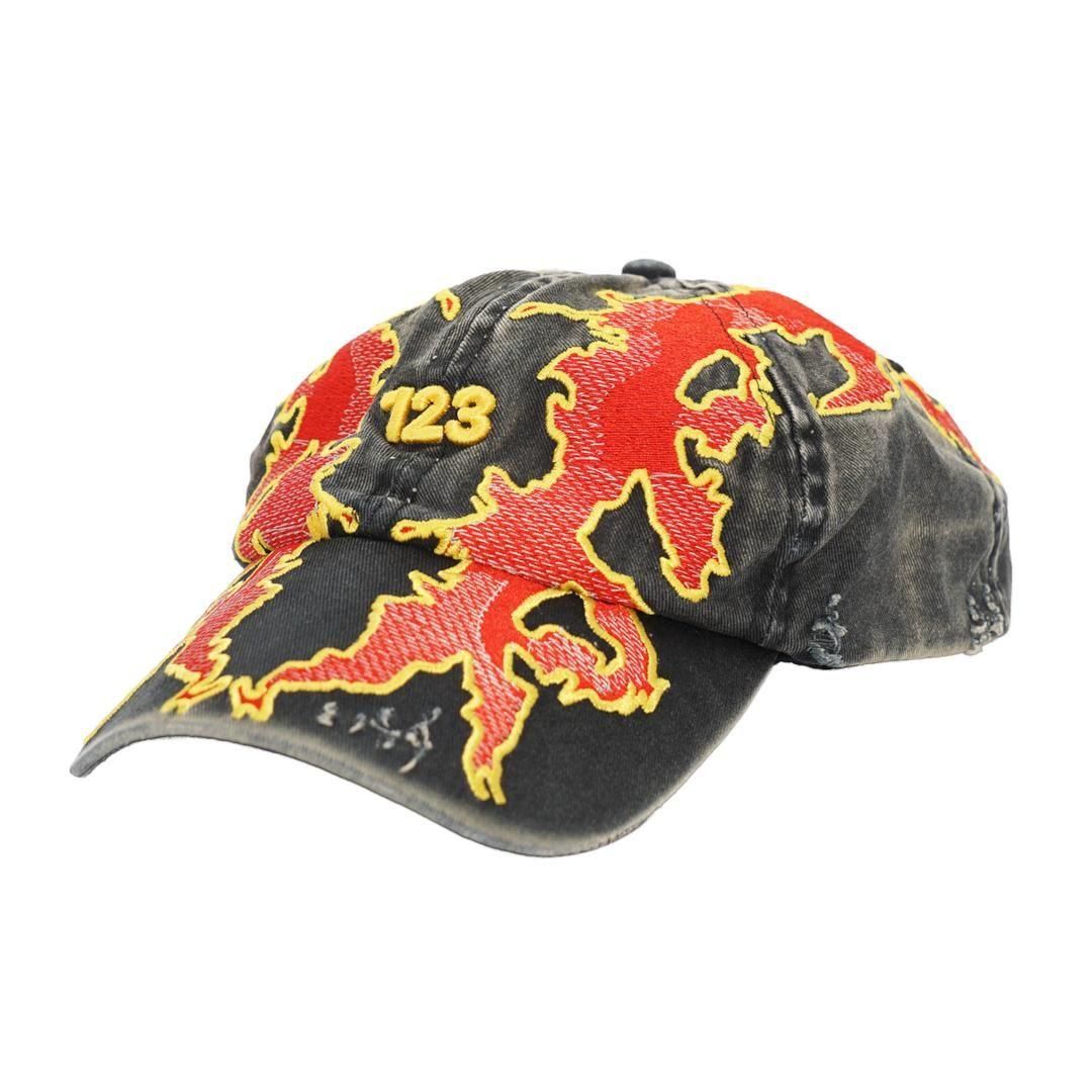 最新最全の RRR123|アールアールアール123 LAMBS CAP BLACK/RED (FMAU-HA00) 帽子