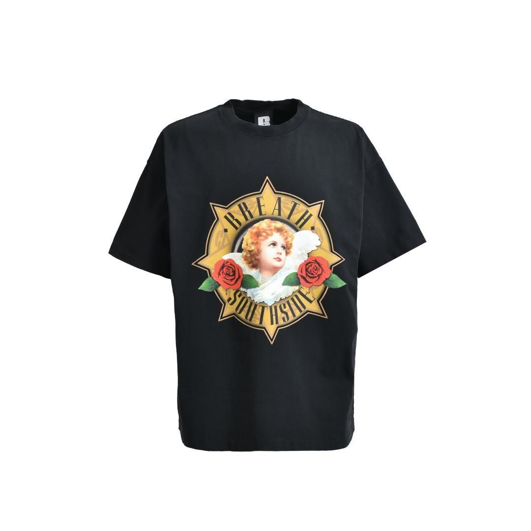 BREATH|֥쥹 STARR ANGEL LOGO TEE / BLACK (BR25SS-C5020)
