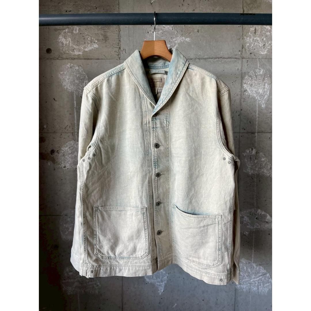 RRL|֥륢륨 Washed Indigo Selvedge Denim Overshirt (MNRRWOV16820358400) 