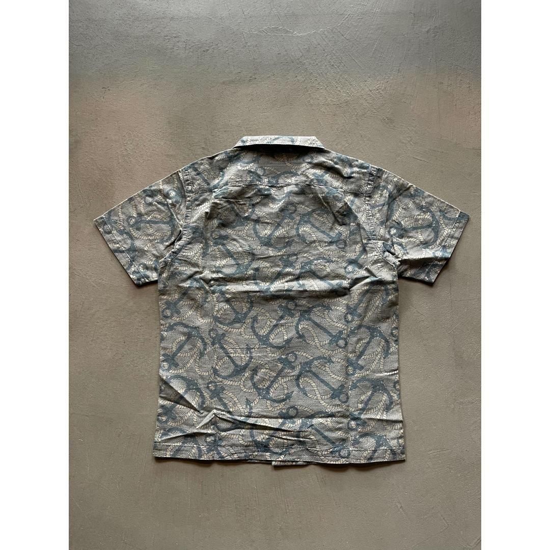 RRL|ダブルアールエル Indigo Anchor Print Camp Shirt MULTI