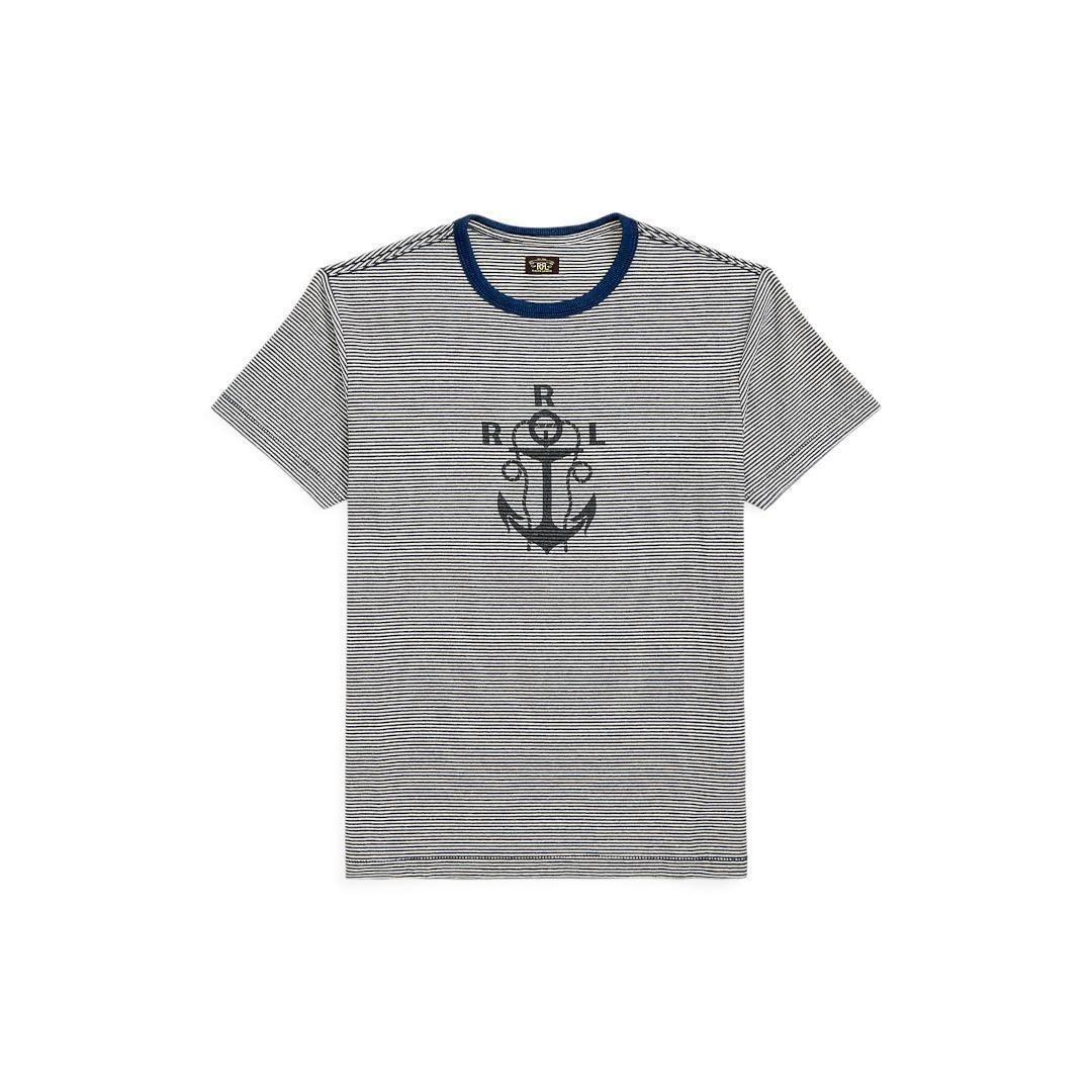 RRL|֥륢륨  Striped Logo Jersey T-Shirt  (MNRRTSH1N820173400) 