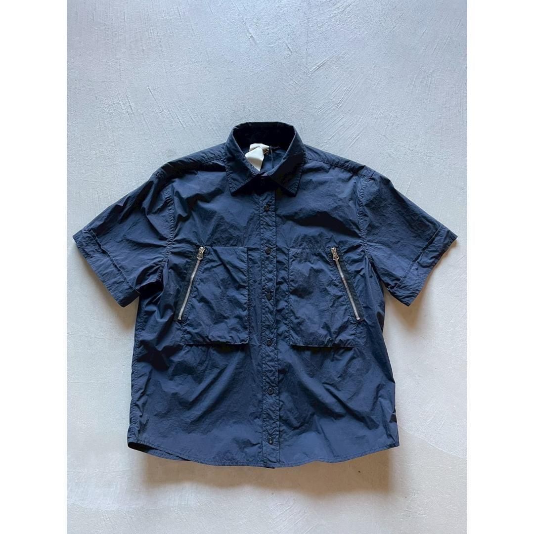 Ten C|ƥ󥷡  GARMENT DYED NYLON TACTEL SHIRT / DARK NAVY (25CTCUS02003003780)  