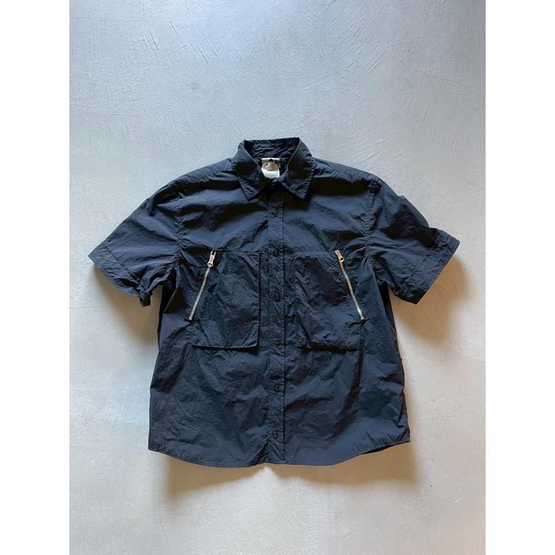 Ten C|ƥ󥷡  GARMENT DYED NYLON TACTEL SHIRT / BLACK (25CTCUS02003003780)  