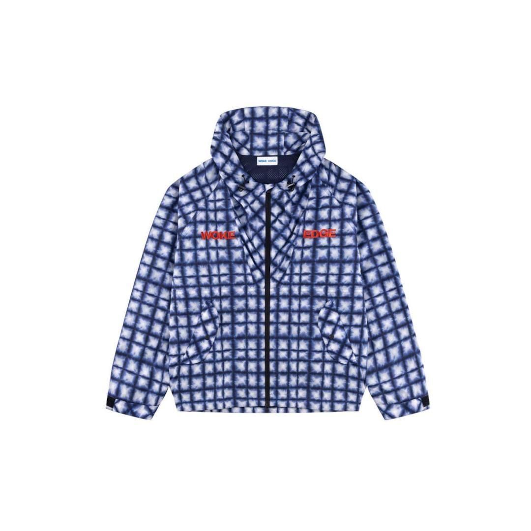 WOKE EDGE Tiedye Check Parka マウンテンパーカー WOKE EDGE Tiedye Check Parka マウンテンパーカー - メルカリ