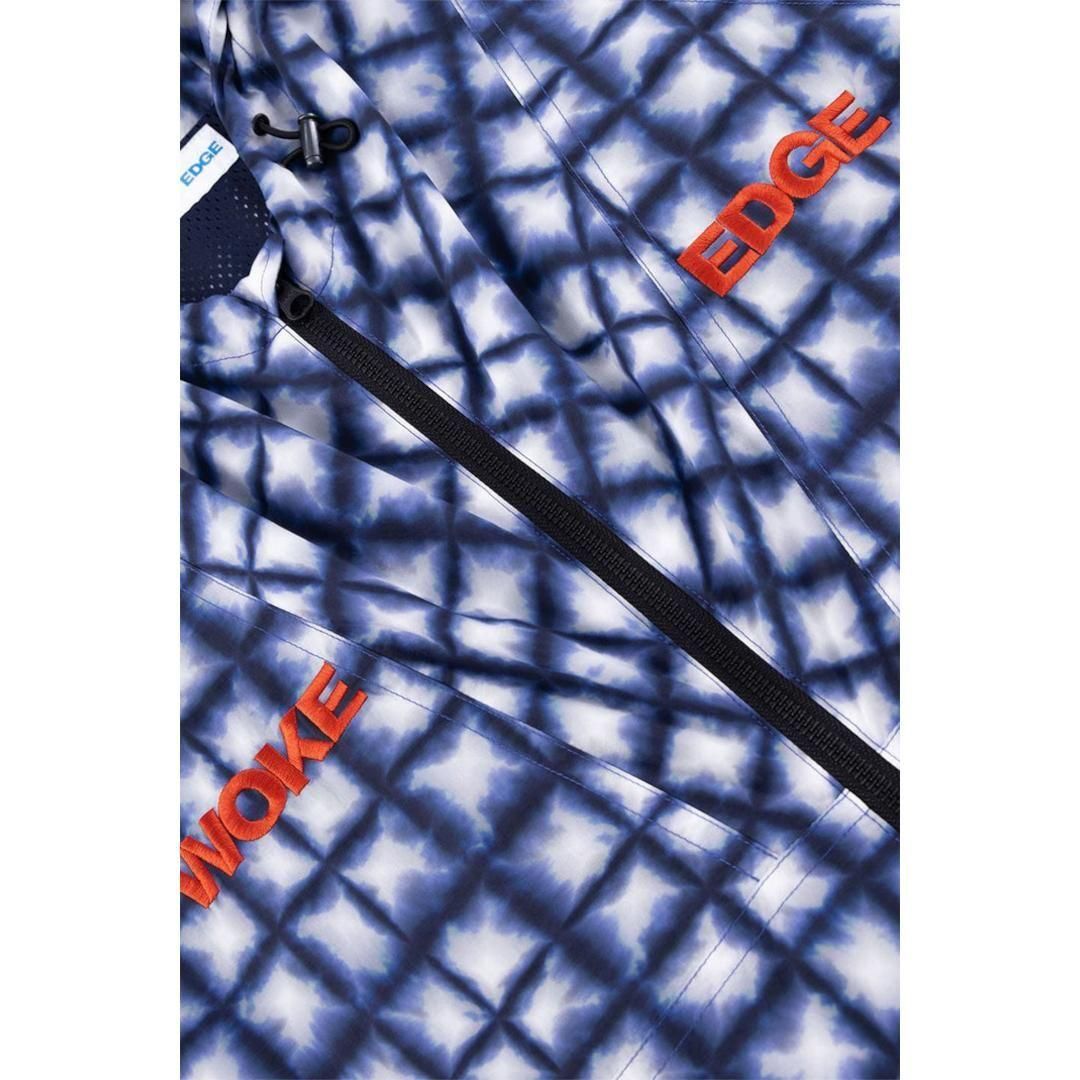 WOKE EDGE|ウォークエッジ Tiedye Check Parka BLUE (2511-15913