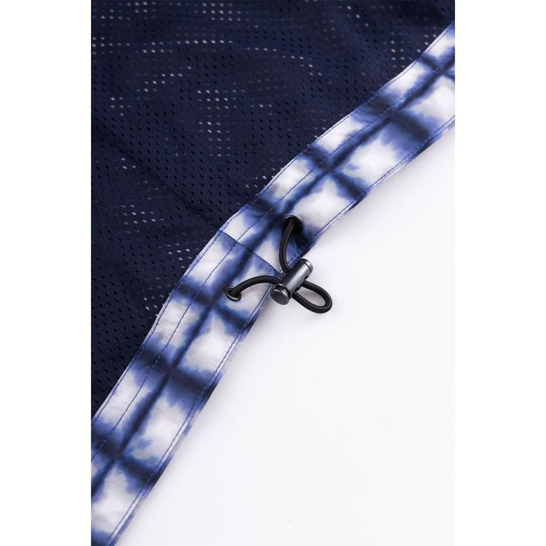 WOKE EDGE|ウォークエッジ Tiedye Check Parka BLUE (2511-15913