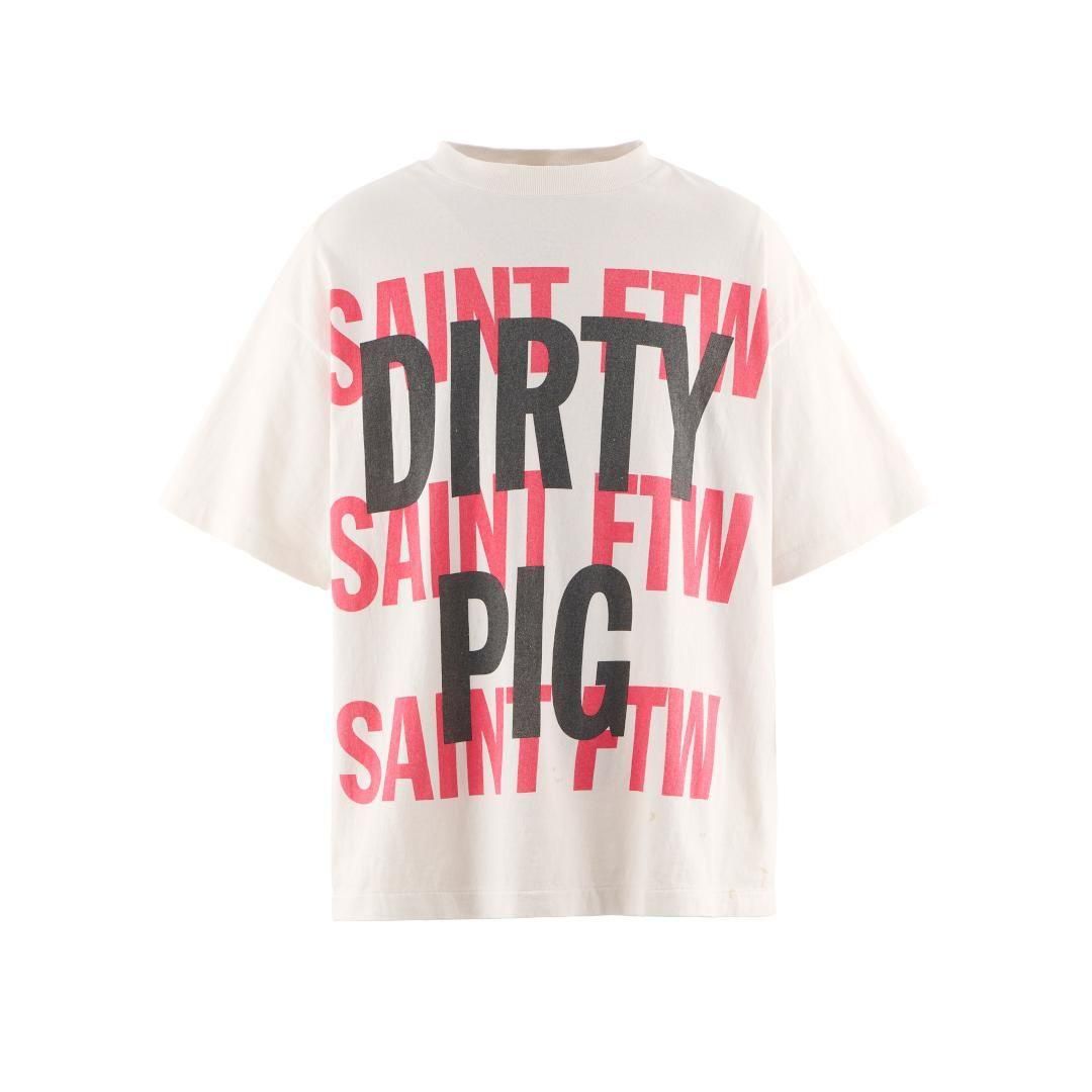 SAINT Mxxxxxx 【セント マイケル】 SS TEE/DIRTY PIG/WHITE (SM