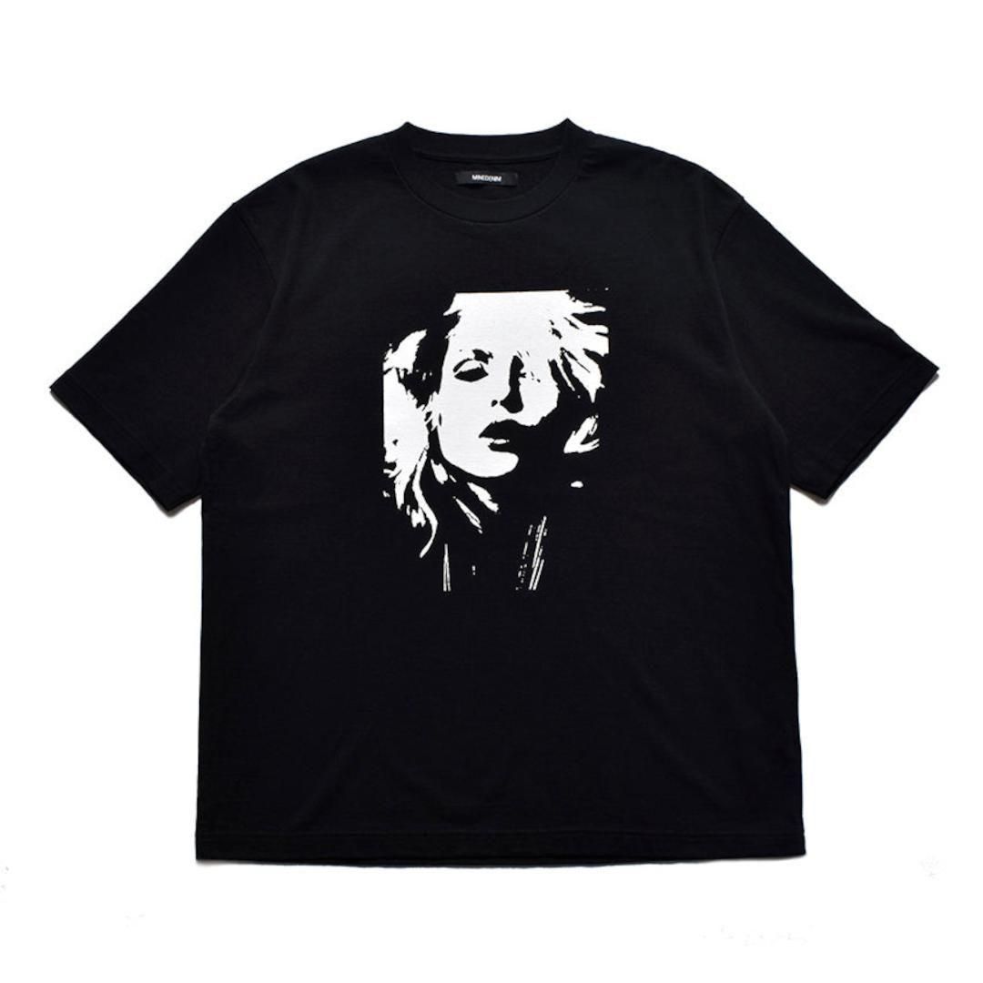MINEDENIM ڥޥǥ˥Monochrome Two tone Face Crewneck T-SH BLACK (2504-4001)