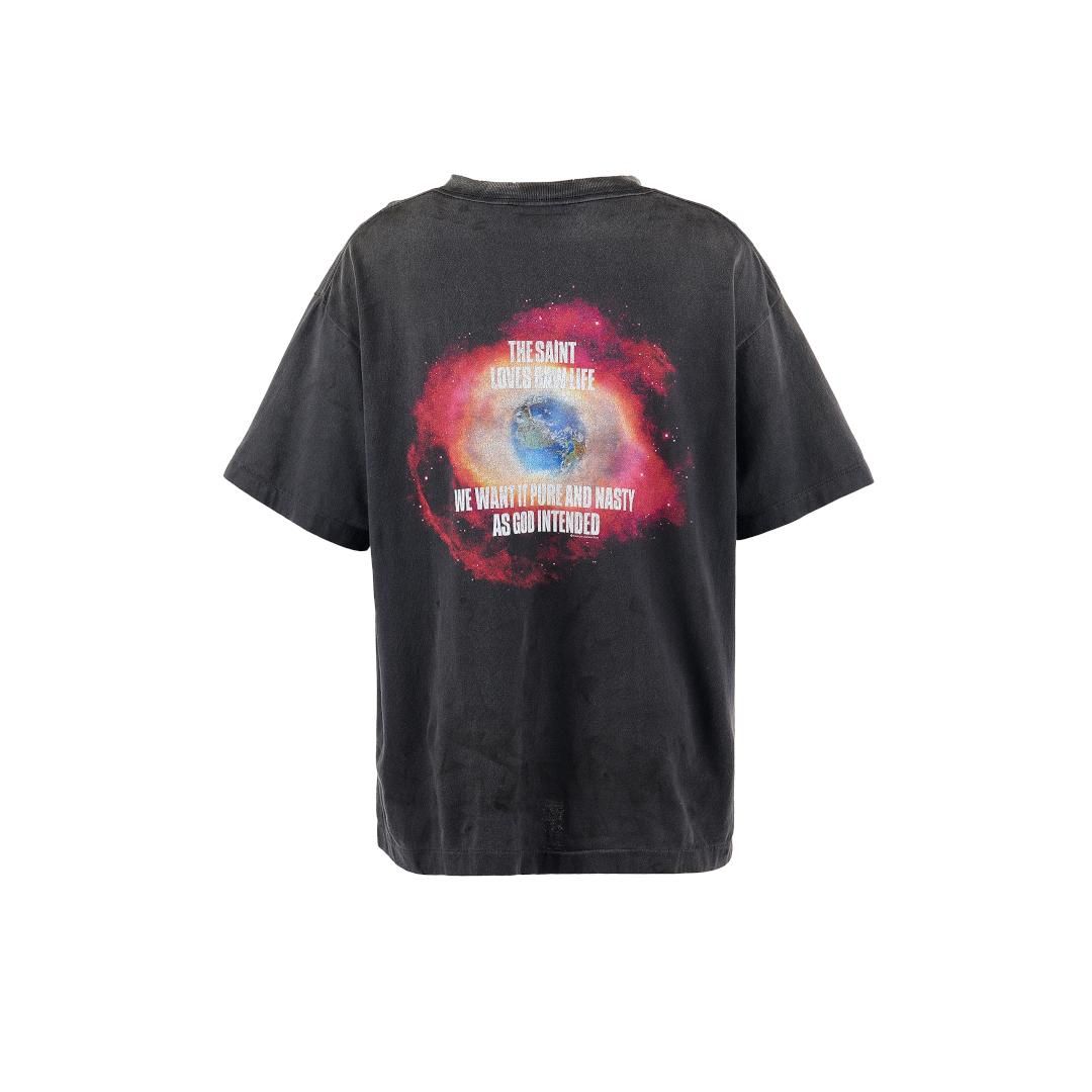 SAINT Mxxxxxx 【セント マイケル】 TEE/OBLITERATE/BLACK (SM