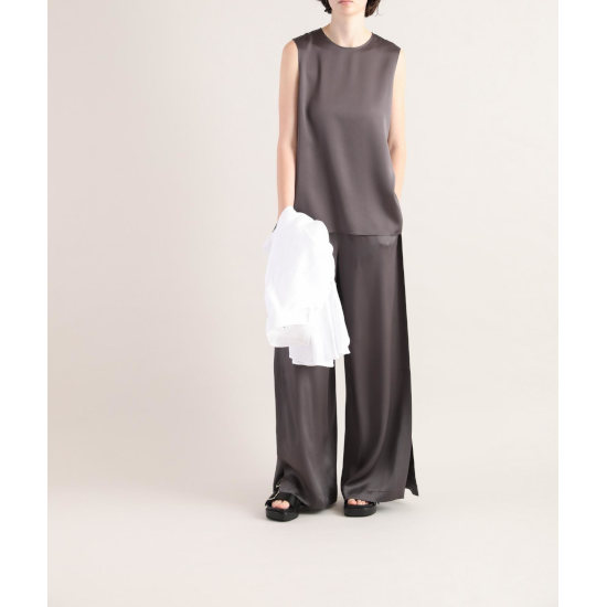 SACRAڥ TRIACE SATIN TOP CHARCOAL (125221071) 