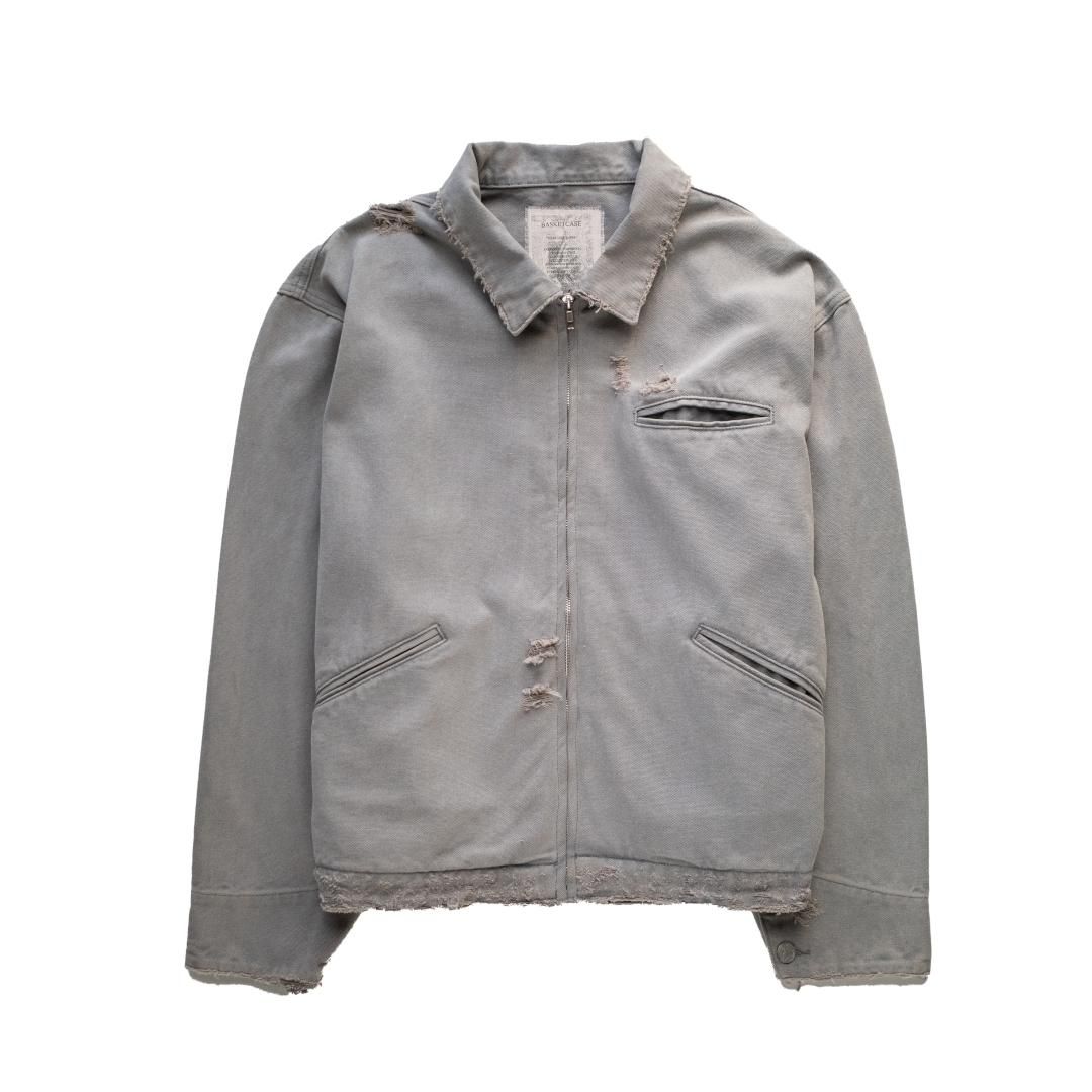 Basketcse | Хåȥ  HENCH DISTRESSED WORK JACKET  GREY