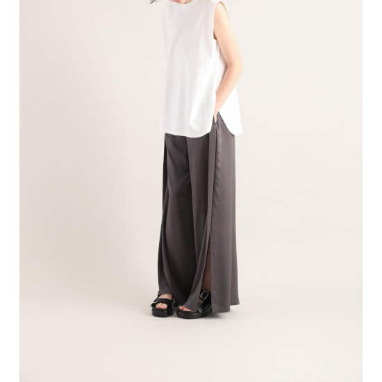 SACRAڥ TRIACE SATIN PANTS CHARCOAL (125221112) 