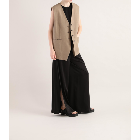 SACRAڥ TRIACE SATIN PANTS BLACK (125221112) 