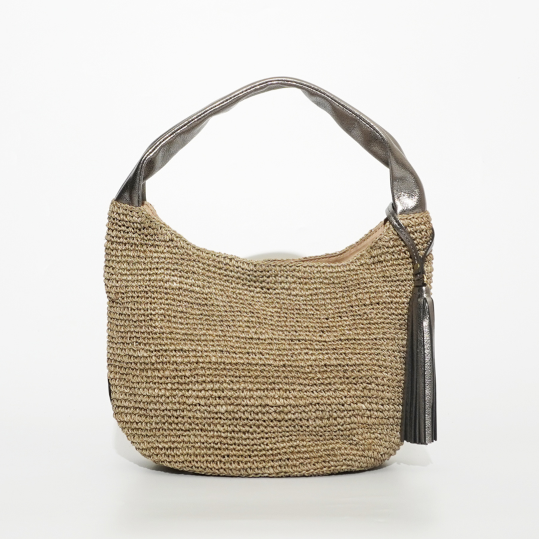 VIOLAd'ORO ڥɡ Х󥷥ХåM WASHED BROUW/SILVER (V-8034)